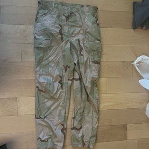 Desert Camo Combat Pants, like new